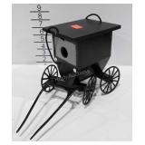 Horse carriage style bird house, missing horse