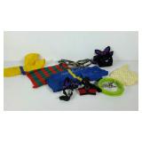 Accessories for a small dog or cat, includes a