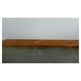 Solid mantle or shelf, 67 x 9 x 2.5