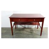 Desk, pretty reddish finish, 48 x 24 x 30