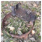 Firepit Ring 30" with the heavy made Cooking