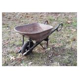 Truper Wheel Barrow, metal tub, Sure Grip