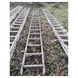 Aluminum Extension Ladder, 2 Odd length Sections,
