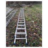 Werner 40ft Aluminum Extension Ladder, 250lbs