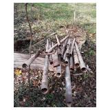 Miscellaneous older Galvanized Pipe Posts from