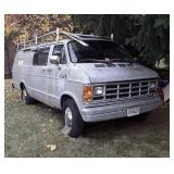 1989 Ram 350 Cargo Contractors Van. NO TITLE, NO
