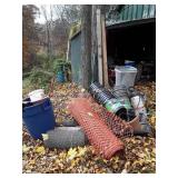 Gardening Accessories lot, Chicken Wire, orange