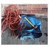 Hardware lot includes Blue heavy material Tarp,