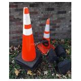 Road Safety Cones four are 36", two 28", plus 3