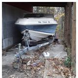 Boat with Trailer. NO TITLES, NO KEYS, NO