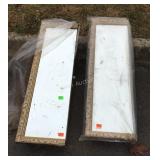 Double section wall mount medicine cabinet