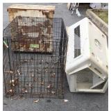 2-Dog Kennels, one poly needs bolts to fasten