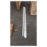 4 pcs of PVC Pipe, 3/4" x 5ft long each