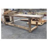 Primitive Shop Table, massive board as Table
