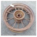 Antique Steel Spoke Gear driven Wheel