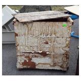 Early wood Shipping Crate, lift off top lid,