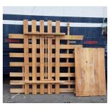 Pine wood lot, Platform and frame parts  to a