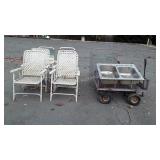 Scrap Metal Wares Lot, wagon, sprayer, sink,