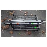 Shelf, 6 wire Grid shelves 12x24" with 7 poles,