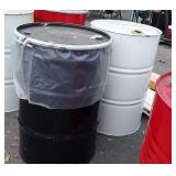 Two Metal 55 gallon Drums