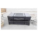Two commercial portable cases used for trade show