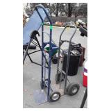 Two Hand Dolly Trucks, tires flat on one, other