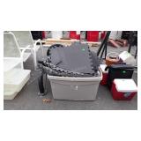 Marcy Weight Room Bench, plus rubber flooring