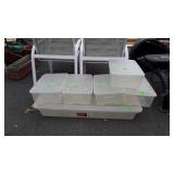 6 nice Plastic Storage Containers with lids