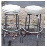 Two Shop Counter Stools well used