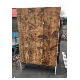 Early yellow pine Storage Cupboard, self standing