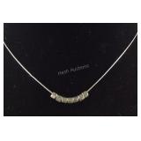 Sterling silver necklace 15in