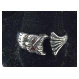 Sterling silver size 11 owl ring
