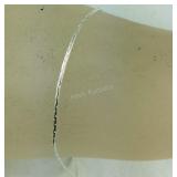 Sterling silver 9in anklet