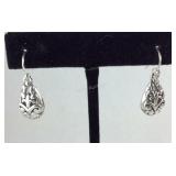 Sterling silver teardrop earrings