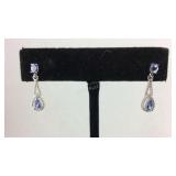 Sterling silver.70ct Tanzanite Earrings