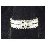 Size 10 Sterling silver band ring 2.35gr