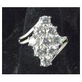 Size 6 Sterling silver 4.2ct Swarovski zirconia