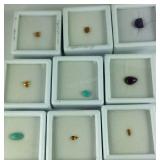 9 assorted gemstones