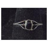 Petite Black Onyx Ring, Sterling Silver, 0.6