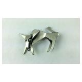 Beau Sterling Ox/Bull Pin/Brooch, Sterling