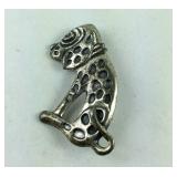Beau Sterling Spotted Dog Pin/Brooch, Sterling