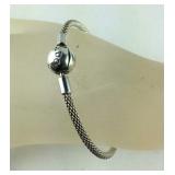 Genuine Pandora Beaded Chain Bracelet, Sterling