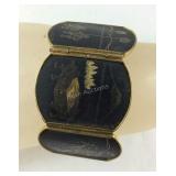 Black Enamel Bracelet Made in Japan