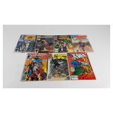 Seven Marvel Comic books including X-Men and