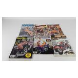 Six Biker Magazines, three are still in plastic