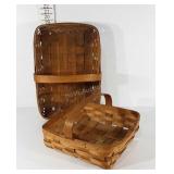 Two harvest baskets, 14x14 and 13x20