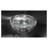 Glass floating candle bowl, made in Poland, 13"