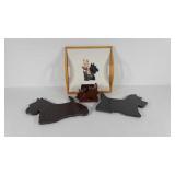 Scottish Terrier kitchenwares, two Corian cutting