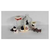 Scottish Terrier salt & pepper shakers, ceramic