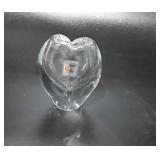 Blenko Glass mini vase, with label, 4" tall